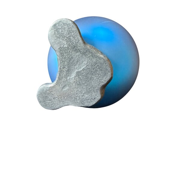 Dept. 56 Special Delivery Santa Noel 5” Figurine Blue Round Christmas Ornament - Picture 11 of 11